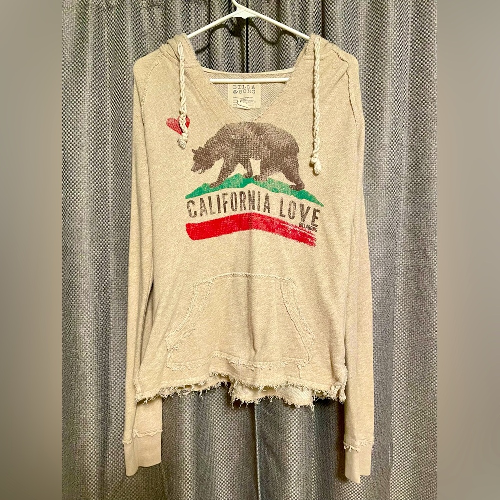 Billabong California Love Women’s Hooded Sweater/Hoodie Size M